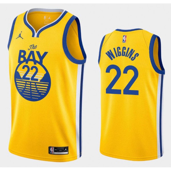 Golden State Warriors Trikot Andrew Wiggins 22 2020-2021 Jordan Brand Statement Edition Swingman - Herren